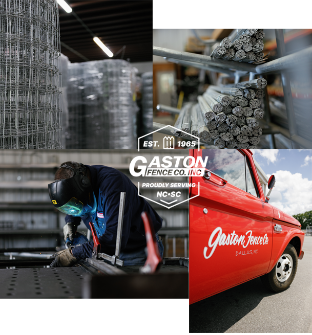 Gaston Fence Co. collage