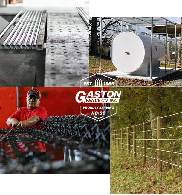 Gaston Fence Co. photo collage