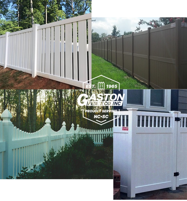 Vinyl fencing by Gaston Fence